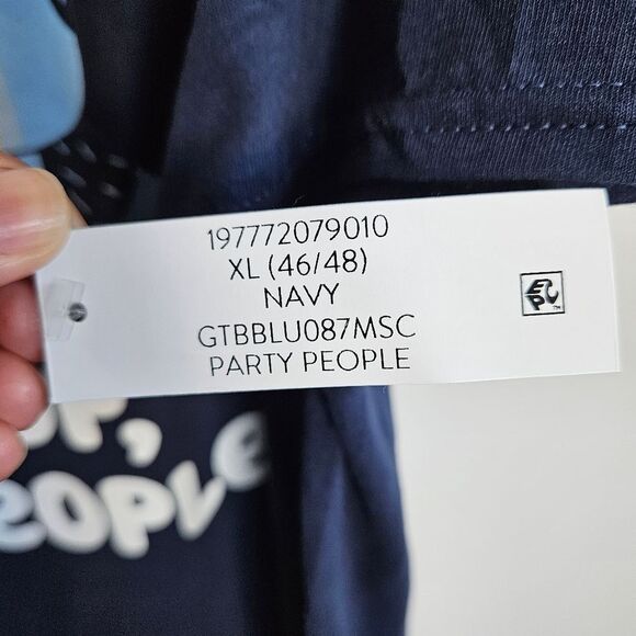 Bluey Men's Whaddup Party People Graphic Print T-Shirt Adult Blue size XL - Picture 5 of 8